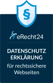 eRecht24 Siegel für rechtssichere Websites eRecht24 Siegel für rechtssichere Websites